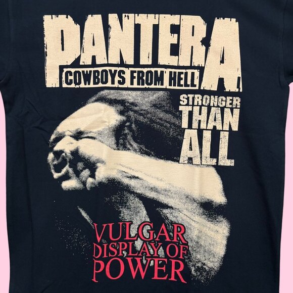 Pantera Cowboys From Hell Vulgar Display of Power Heavy Metal Band Tee L - Picture 2 of 5